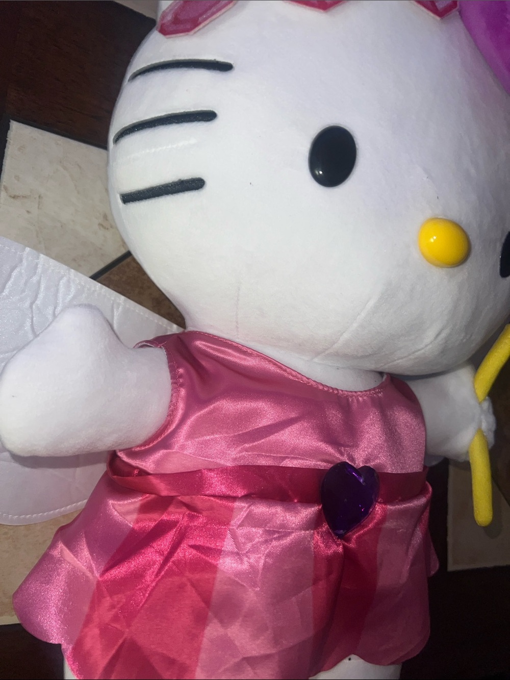 Hello Kitty Pink and Purple Fairy Plush with Yellow Wand - Picture 7 of 14